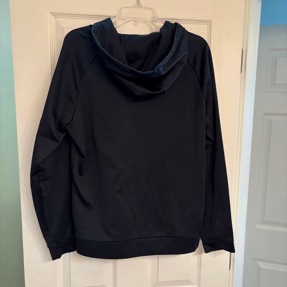 Nike Hoodie Mens M Black Polyester Full Zip Dri-FIT Athletic Classic Gym Workout - Picture 2 of 9